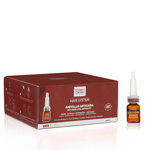MartiDerm Hair System Tratamiento Anticaída 14 ampollas