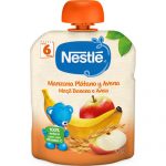 NESTLÉ Bolsita Manzana, Plátano y Avena 90g