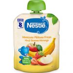 NESTLÉ Bolsita Manzana, Plátano y Fresa 90g