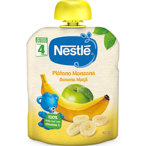 NESTLÉ Bolsita Plátano y Manzana 90g