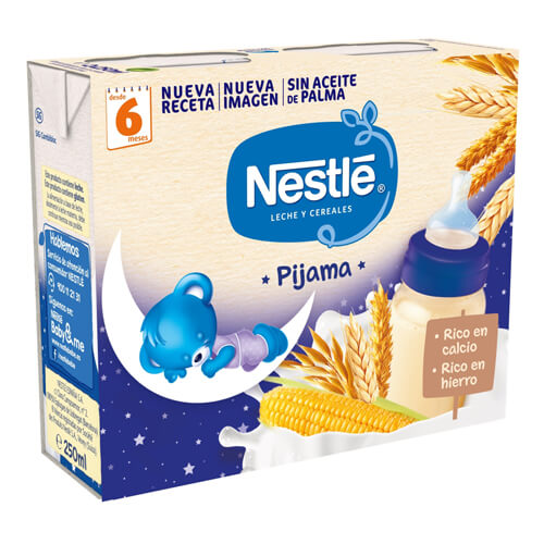 NESTLÉ Leche y Cereales 8 Cereales Pijama 2x250ml