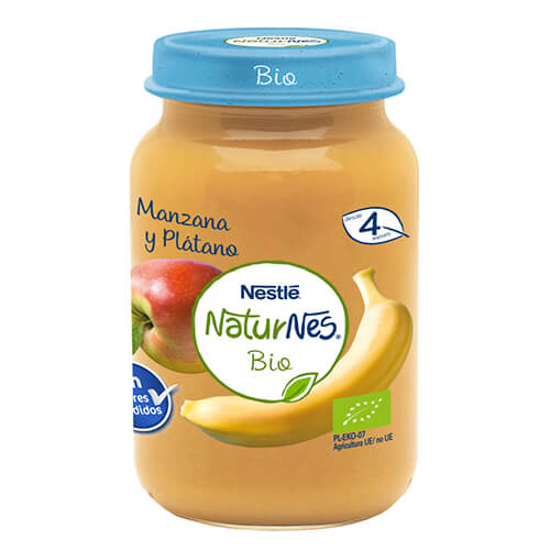 NATURNES BIO Tarrito Manzana y Plátano 190g